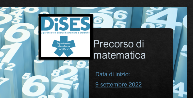 precorso matematica
